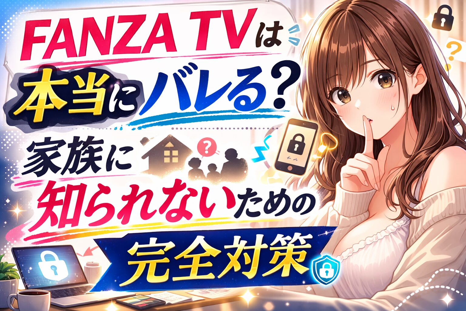 FANZA TVは本当にバレる？ 家族に知られないための完全対策