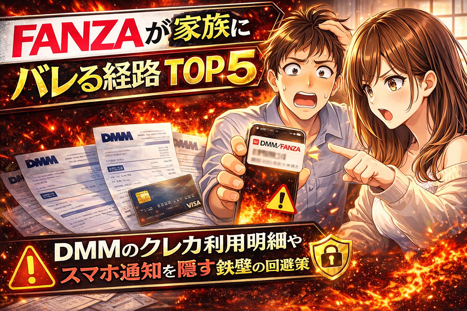 FANZAが家族にバレる経路TOP5！