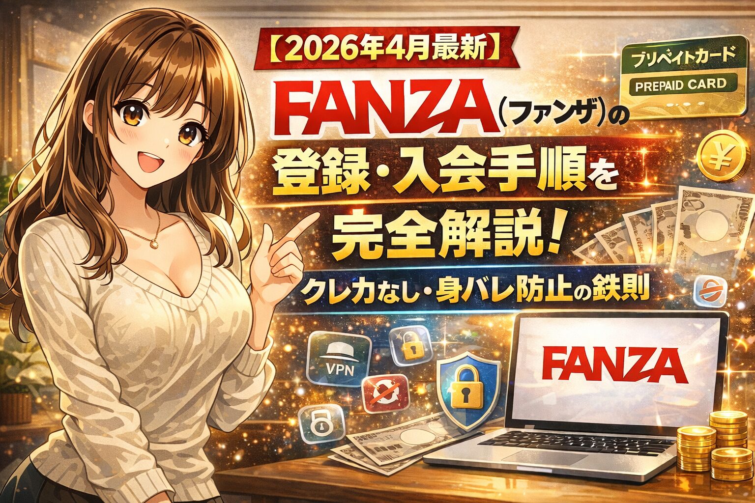 FANZA（ファンザ）の登録・入会手順