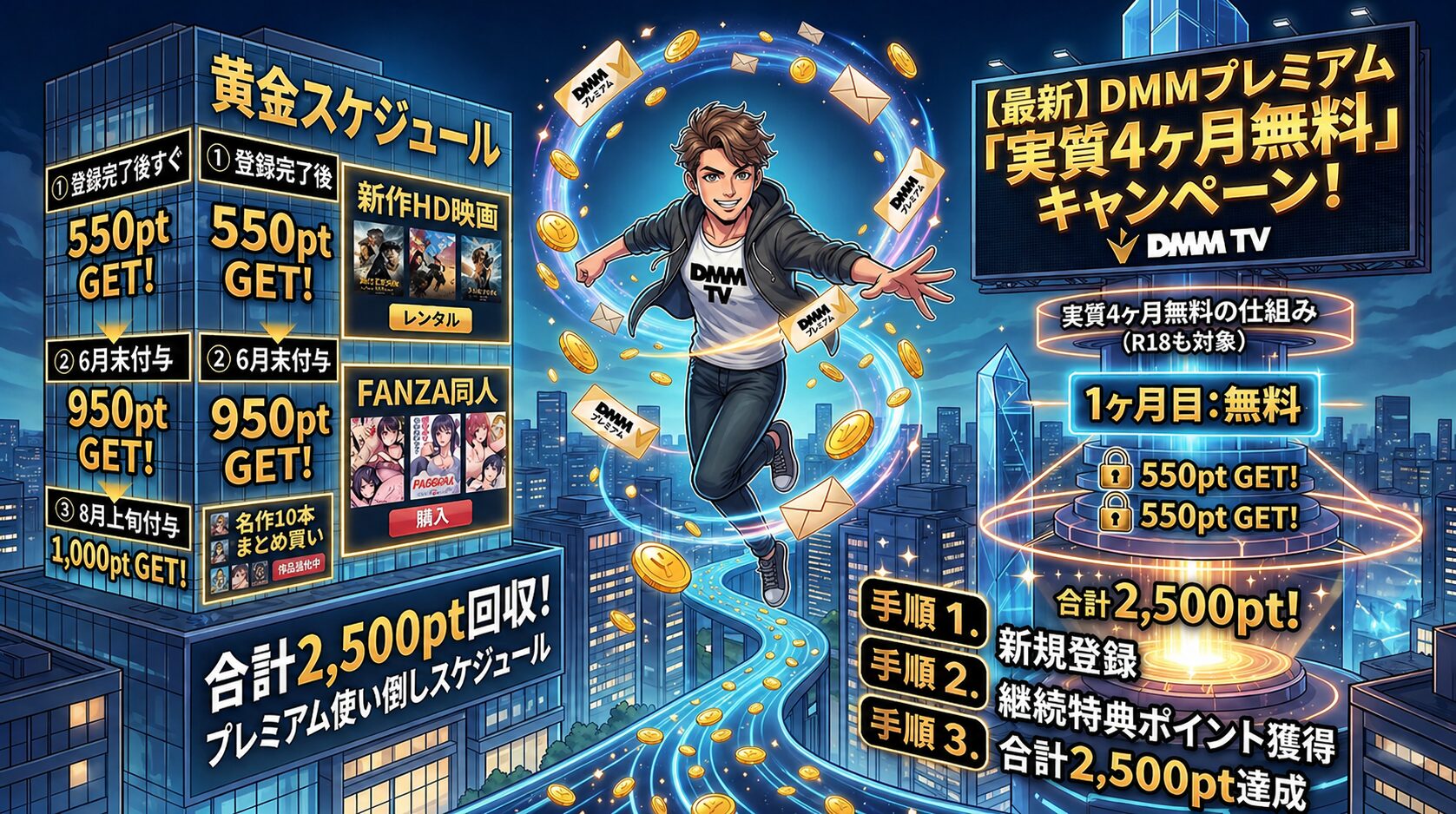 【最新】DMMプレミアム「実質4ヶ月無料」キャンペーン！